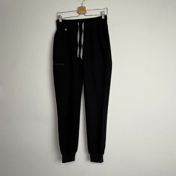 Figs Technical Collection Women’s Black Jogger Pants Size XS Scrub Style Pockets - Picture 2 of 8